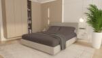 Brius Husa Brius Bumbac Cottone cu elastic, 160x200, Bumbac 100%, Material moale si prietenos cu pielea, Gri (BB5942632025653RIZ)
