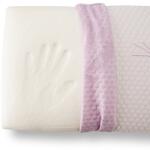 Brius Perna Brius Memory Tricot Lavander, Tricot 100%, infuzie cu ulei de lavanda, Umplutura perna, Burete memory foam, 40x70 (BB5942632024687RIZ)