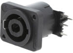 Neutrik Conector Panou Speakon 4 Poli Negru (NL4MDXX-H-3)