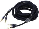Vention Cablu banana mufa x2 5m aurit negru (BLBLJ)