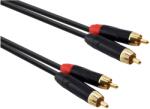 REDS MUSIC Cablu RCA dublu 15m negru PVC REDS MUSIC AU15150BX (AU15150BX)