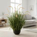  Planta artificiala iarba ornamentala cu spice tip coada de pisica, 90 cm (AT1CT-IM1P-PL1D-R/SSPZ/739)