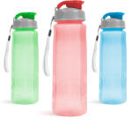 Family Sticla sport din plastic transparent, 800 ml, cu capac etans, 3 culori (57215)