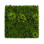  Panou gard viu artificial tip cimisir, 100 x 100 cm, verde decorativ (AT1CT-IM1P-PL1D-ME25269/9)