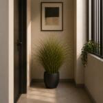  Planta artificiala iarba ornamentala verde, cu frunze vargate, 75 cm (AT1CT-IM1P-PL1D-SSPZ/6087/2)
