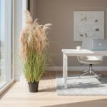  Planta artificiala iarba ornamentala cu stuf, 90 cm, 5 fire, verde tomnal (AT1CT-IM1P-PL1D-SSPZ/664)