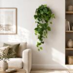  Planta artificiala suspendata Epipremnum verde, 100 cm, 9 ramuri (AT1CT-IM1P-PL1D-ME24269/1)