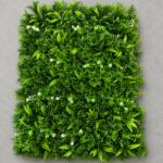  Panou Gard Viu Artificial cu Frunze de Piersic Mix, 40 x 60 cm, Verde (AT1CT-IM1P-PL1D-ME25269/5)