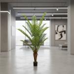  Palmier artificial regal cu ghiveci, 200 cm, 15 frunze, verde (AT1CT-IM1P-PL1D-DWK200)