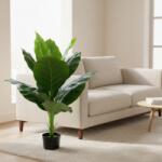  Planta artificiala Bananier Musa decorativa, 100 cm, verde (AT1CT-IM1P-PL1D-MGHW100)