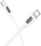 BOROFONE Cablu alimentare si date Borofone BX106, Fast Charging, USB Type-C la USB Type-C 60W, 1m, Alb