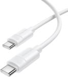 BOROFONE Cablu de date Borofone BX123, USB-C male - USB-C male, 1 m, White (6941991124242)