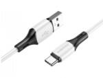 BOROFONE Cablu de date Borofone BX79, USB-A male - USB-C male, 1 m, White (6974443384796) - flax