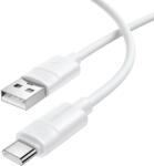 BOROFONE Cablu de date Borofone BX123, USB-A male - USB-C male, 1 m, White (6941991124228)
