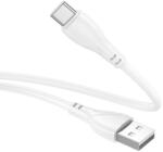BOROFONE Cablu de date Borofone BX121, USB-A male - USB-C male, 1 m, White (6941991123078)