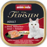 Animonda Vom Feinsten 64x100g animonda vom Feinsten Adult ínyenc töltetlék marha nedves macskatáp