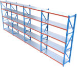 HD Regal FLEX300-W805 Salgó polcrendszer KOMPLETT 8 m (300 x 60 cm / 5 polc)
