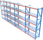 HD Regal FLEX300-W755 Salgó polcrendszer KOMPLETT 7, 5 m (300 x 60 cm / 5 polc)