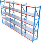 HD Regal FLEX300-W555 Salgó polcrendszer KOMPLETT 5, 5 m (300 x 60 cm / 5 polc)