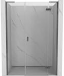 Mexen Mist-H L ușă de duș batantă dreapta 130 cm, transparent, gun metal - 8A5L-130-001-95-00-P (8A5L-130-001-95-00-P)