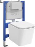Mexen Teo set WC încastrat cu cadru pneumatic Tex Air XS-F cu vas WC Tornado și capac cu cădere lentă, alb - 610830850600TA (610830850600TA)