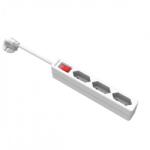Valueline Prelungitor slim cu 3 x prize Euro Switch ON/OFF 1.5m Alb, Value 19.99. 0971 (19.99.0971-10)