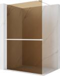 Mexen Kioto+ perete de duș cu raft Walk-in 120 x 200 cm, bronz 8 mm, alb - 800-120-121-20-32 (800-120-121-20-32)
