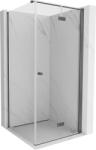 Mexen Mist-F Cabină de duș pliabilă dreapta 95 x 95 cm, transparentă, gri armat periat - 8A6T-095-095-66-00-P (8A6T-095-095-66-00-P)
