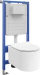 Mexen Sofia set încastrat WC cadru pneumatic Tex Air Slim cu vas WC și capac cu închidere lentă, alb - 610030544000A (610030544000A)