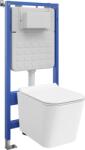 Mexen Teo set WC încastrat cadru Tex Slim cu vas WC Tornado și capac cu închidere lentă, alb - 610030850700T (610030850700T)