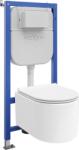Mexen Sofia set încastrat WC cadru Tex E cu vas WC și capac cu închidere lentă, alb - 610930540500 (610930540500)