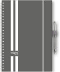 Dayliner Határidőnapló InSpiral A5 heti, fehér lapokkal GT szürke-fehér Dayliner 2027 (DL7AG-ISFA5HE-GTSZF) - tonerpiac