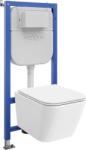 Mexen Madox set încastrat WC cadru pneumatic Tex Air E cu vas WC și capac cu coborâre lentă, alb - 610930154000A (610930154000A)