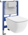 Mexen Timo set încastrat WC cadru pneumatic Tex Air XS-F cu vas WC Tornado și capac cu închidere lentă, alb - 610830650200TA (610830650200TA)