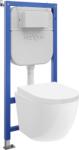 Mexen Lena set incastrat WC cadru Tex E cu vas WC și capac cu închidere lentă, alb - 610930220200 (610930220200)