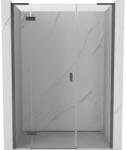 Mexen Mist-H L uși de duș batante stânga 160 cm, transparente, gri armat periat - 8A5L-160-001-66-00-L (8A5L-160-001-66-00-L)