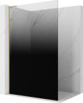 Mexen Kioto L walk-in zuhanyfal 70 x 200 cm, fekete ombre 8 mm, kefe arany - 800-070-103-55-76 (800-070-103-55-76)