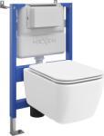 Mexen Stella set încastrat WC cadru pneumatic Tex Air XS-F cu vas WC și capac cu închidere lentă, alb - 610830680900A (610830680900A)