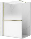 Mexen Kioto+ Zuhanyfal polccal Walk-in 120 x 200 cm, fehér ombre 8 mm, arany szálcsiszolt - 800-120-121-55-86 (800-120-121-55-86)