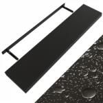 CASARIA Poliță de perete FIGO + consolă, 110cm, negru Raft
