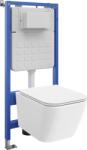 Mexen Madox beépíthető WC-készlet Tex Slim vázzal, WC-csészével és lassan csukódó deszkával, fehér - 610030154000 (610030154000)