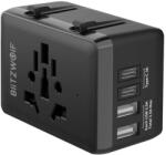 BlitzWolf Incarcator de retea Blitzwolf BW-TA1 4-in-1 Adaptor de calatorie 2xUSB + C + PD 20W (51252)