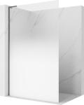 Mexen Kioto L 120 x 200 cm-es Walk-in zuhanyfal, ombre fehér, 8 mm-es, gun gray kefe - 800-120-103-66-86 (800-120-103-66-86)
