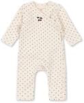 Konges Sløjd gyerek pamut elasztán rugdalózó BASIC NEWBORN ONESIE GOTS - bézs 62