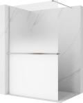 Mexen Kioto+ Zuhanyfal polccal, Walk-in 110 x 200 cm, fehér ombre 8 mm, selyemfényű nikkel - 800-110-121-97-86 (800-110-121-97-86)
