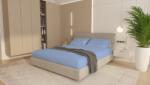 Brius Cearceaf Brius cu elastic Microfibra 160x200+2 Fete Perna 50x70, Fata Perna 50x70 cm, Albastru (BB5942632007659RIZ)