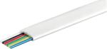 Goobay Cablu telefonic plat 6 fire AWG28 CCA alb Vanzare la metru liniar 93307 Goobay (93307) - balutatech