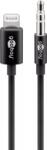Goobay Cablu LIGHTNING audio - Jack 3.5 mm 1m Certificat Apple MFI Goobay (18703)