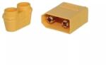 AMASS Mufa alimentare DC XT90 tata PIN 2 pe cablu lipite 40A 500V AMASS (XT90H-M) - balutatech
