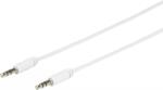 eSTUFF Cablu mini JACK 3.5 mm tata tata 2m alb eSTUFF (ES84400-2M-WHITE) - balutatech